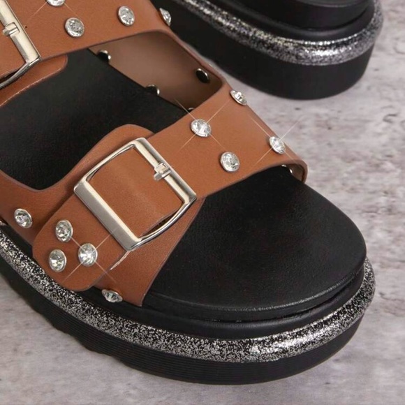 Women’s 🔥 Thick-Soled Rhinestone-Designed Summer Sandals - Picture 2 of 3